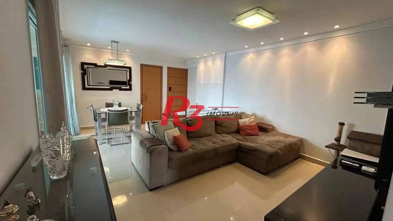 Apartamento com 3 dormitórios à venda, 126 m² por R$ 1.760.000,00 - Boqueirão - Santos/SP