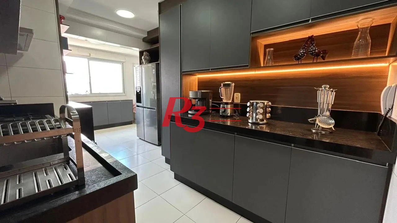 Apartamento com 3 dormitórios à venda, 126 m² por R$ 1.760.000,00 - Boqueirão - Santos/SP
