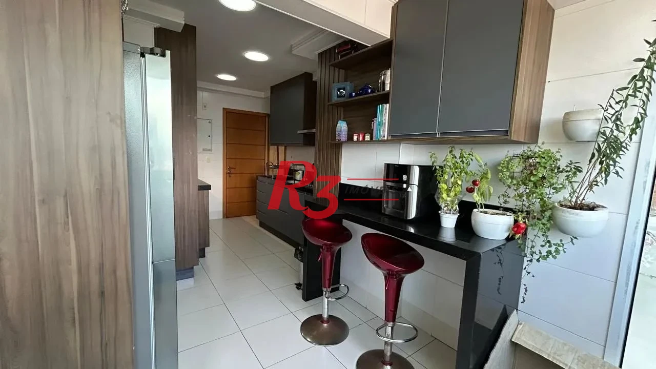 Apartamento com 3 dormitórios à venda, 126 m² por R$ 1.760.000,00 - Boqueirão - Santos/SP