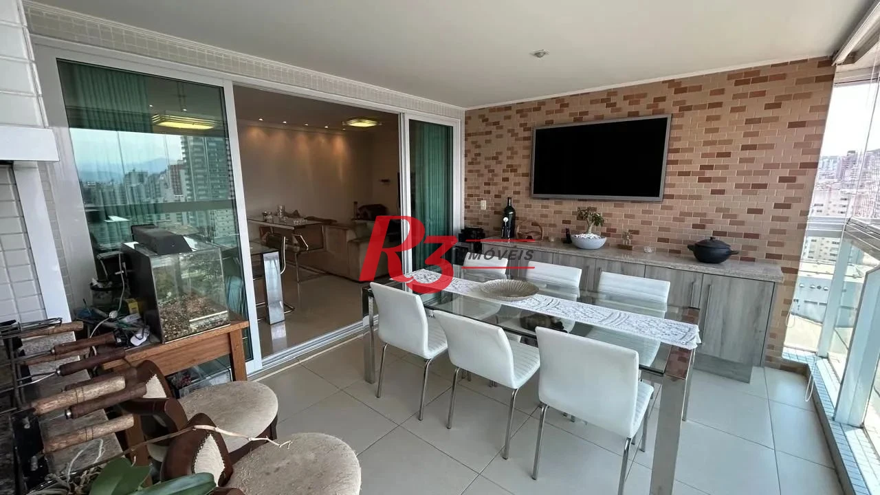Apartamento com 3 dormitórios à venda, 126 m² por R$ 1.760.000,00 - Boqueirão - Santos/SP