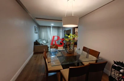 Apartamento com 3 dormitórios à venda, 133 m² por R$ 645.000,00 - Marapé - Santos/SP