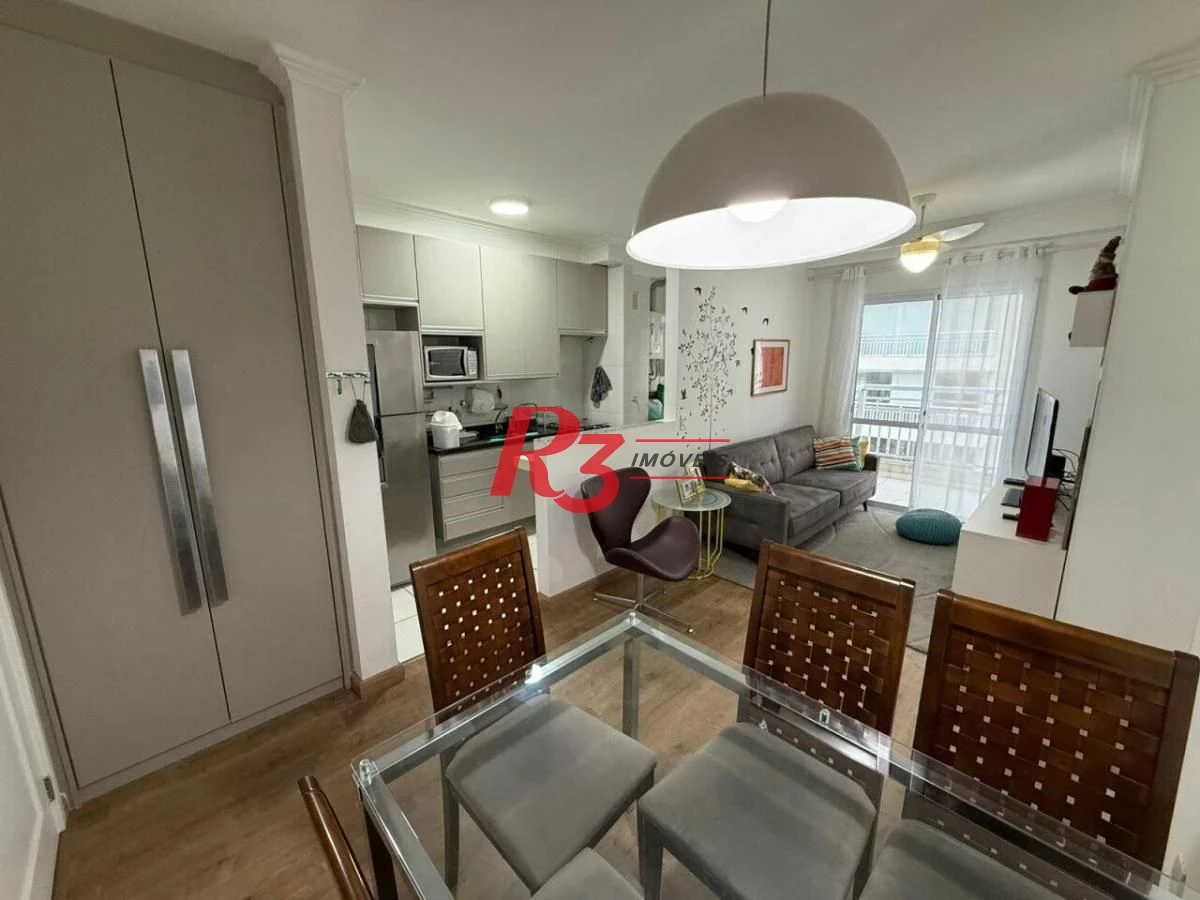 Apartamento com 2 dormitórios à venda, 64 m² por R$ 600.000,00 - Marapé - Santos/SP