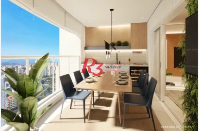 Apartamento com 2 dormitórios à venda, 113 m² por R$ 1.950.000,00 - Ponta da Praia - Santos/SP