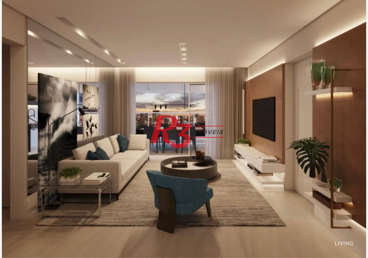 Apartamento com 2 dormitórios à venda, 113 m² por R$ 2.100.000,00 - Ponta da Praia - Santos/SP