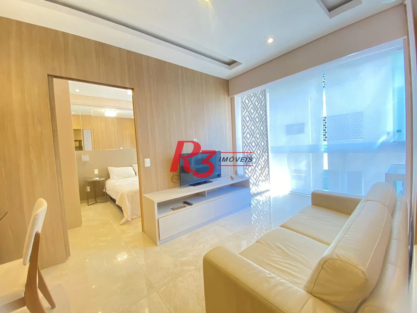 Apartamento com 1 dormitório para alugar, 45 m² por R$ 6.000,00/mês - Boqueirão - Santos/SP