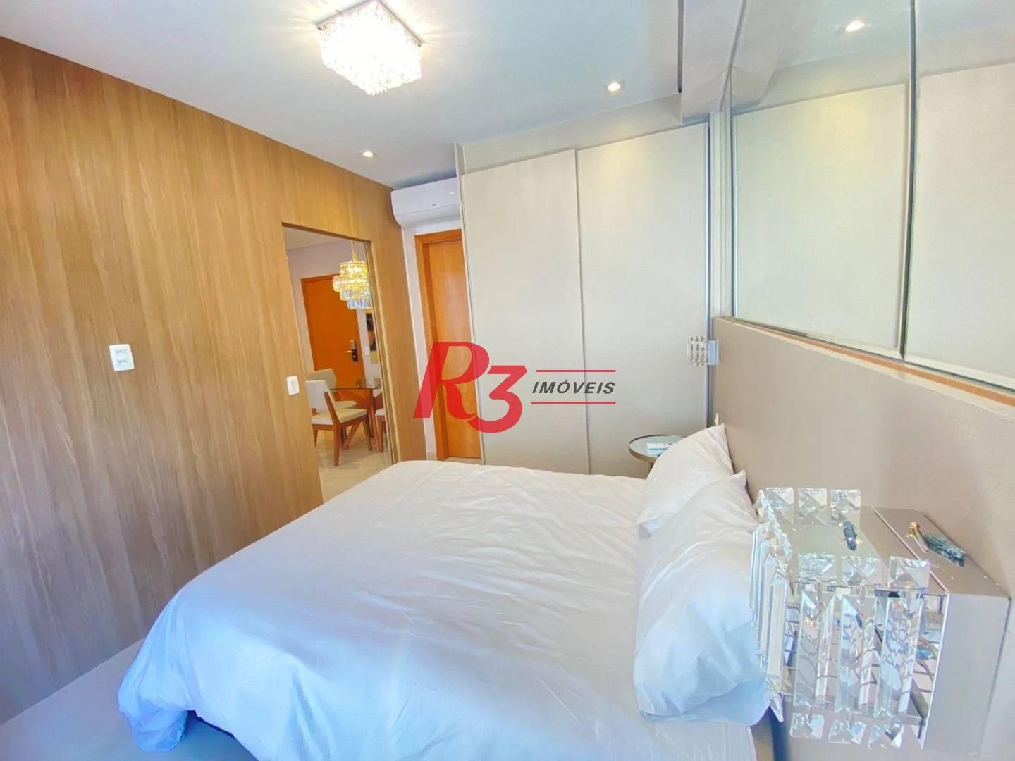 Apartamento com 1 dormitório para alugar, 45 m² por R$ 6.000,00/mês - Boqueirão - Santos/SP