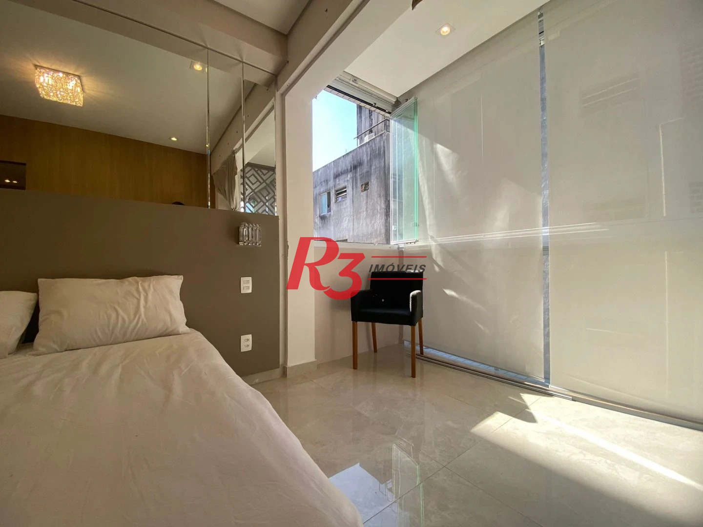 Apartamento com 1 dormitório para alugar, 45 m² por R$ 6.000,00/mês - Boqueirão - Santos/SP