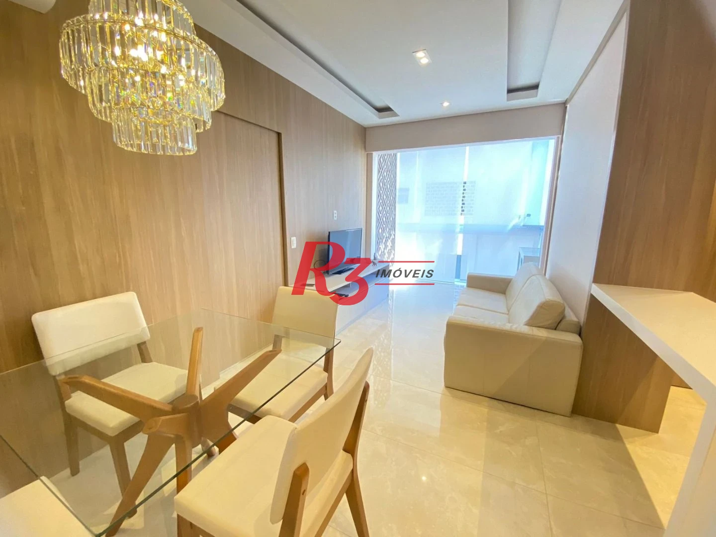 Apartamento com 1 dormitório para alugar, 45 m² por R$ 6.000,00/mês - Boqueirão - Santos/SP
