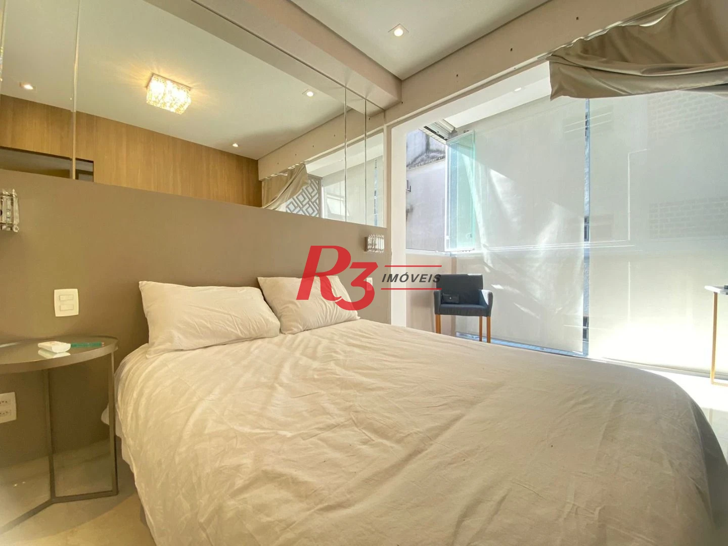 Apartamento com 1 dormitório para alugar, 45 m² por R$ 6.000,00/mês - Boqueirão - Santos/SP