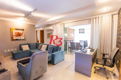 Apartamento à venda, 125 m² por R$ 1.890.000,00 - Boqueirão - Santos/SP