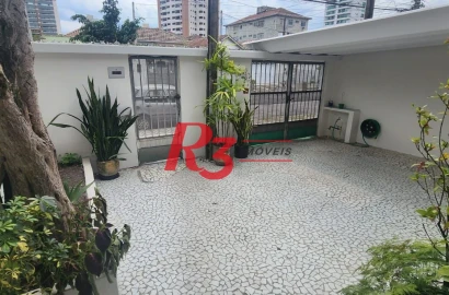 Casa com 3 dormitórios à venda, 117 m² por R$ 790.000,00 - Aparecida - Santos/SP