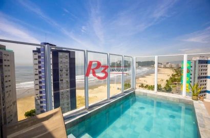 Cobertura à venda, 290 m² por R$ 3.750.000,00 - José Menino - Santos/SP