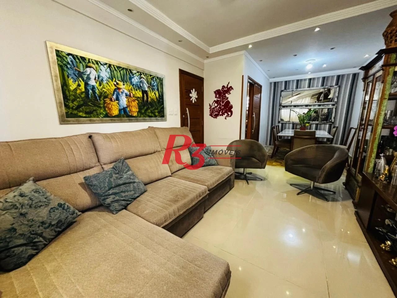 Apartamento à venda, 85 m² por R$ 530.000,00 - Estuário - Santos/SP