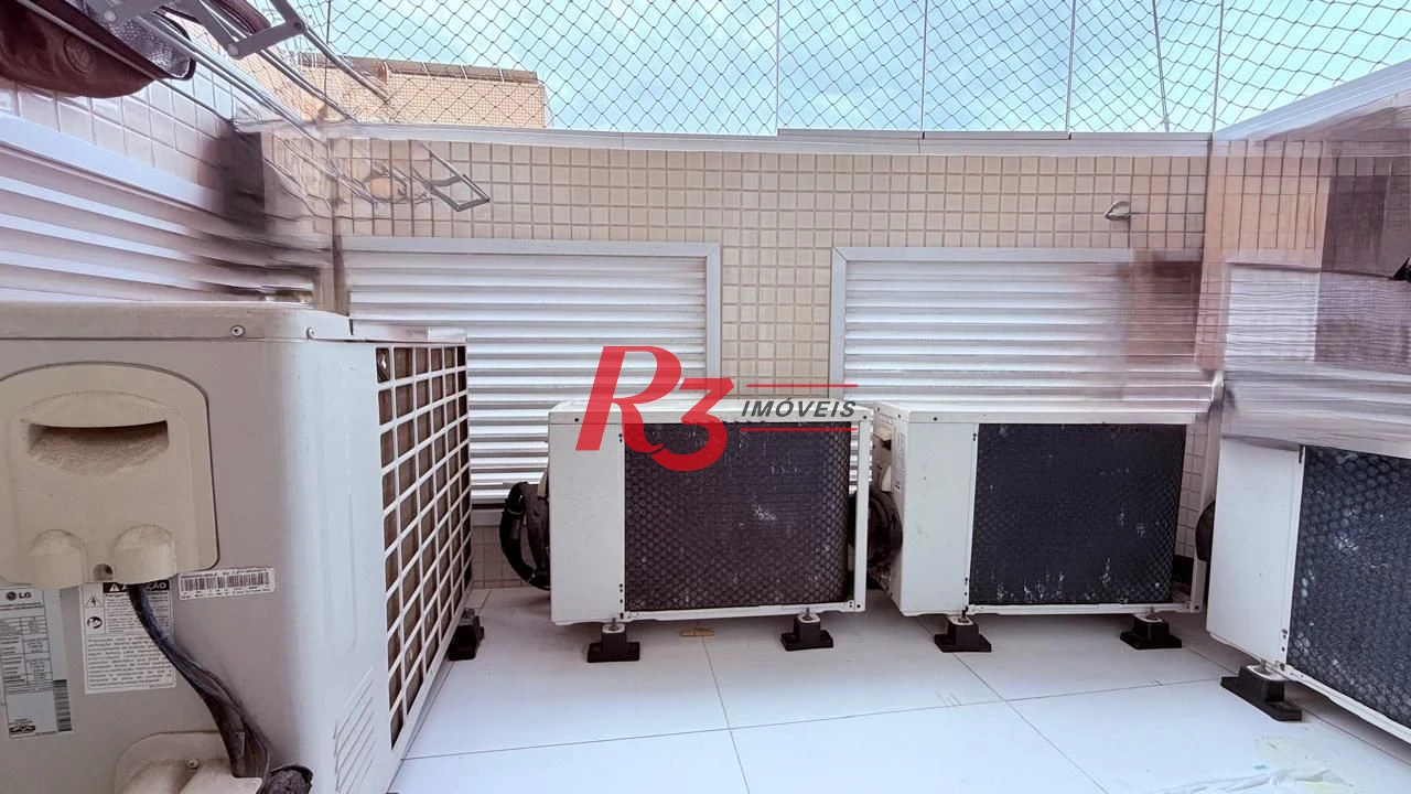 Apartamento para alugar, 118 m² por R$ 10.500,00/mês - Boqueirão - Santos/SP