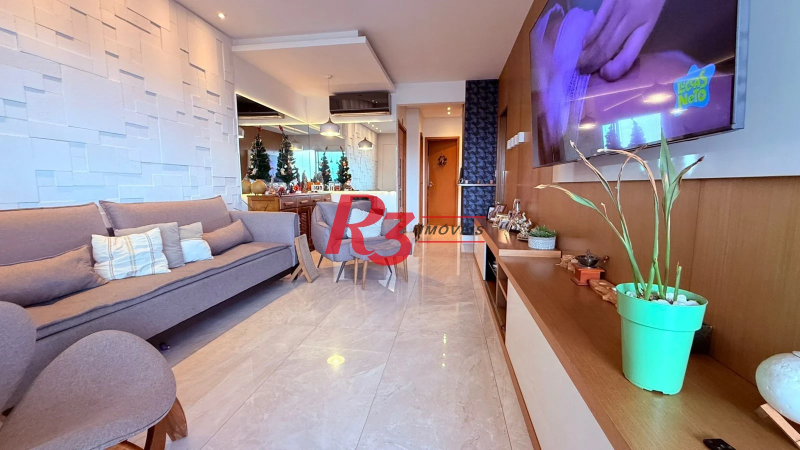 Apartamento para alugar, 118 m² por R$ 10.500,00/mês - Boqueirão - Santos/SP