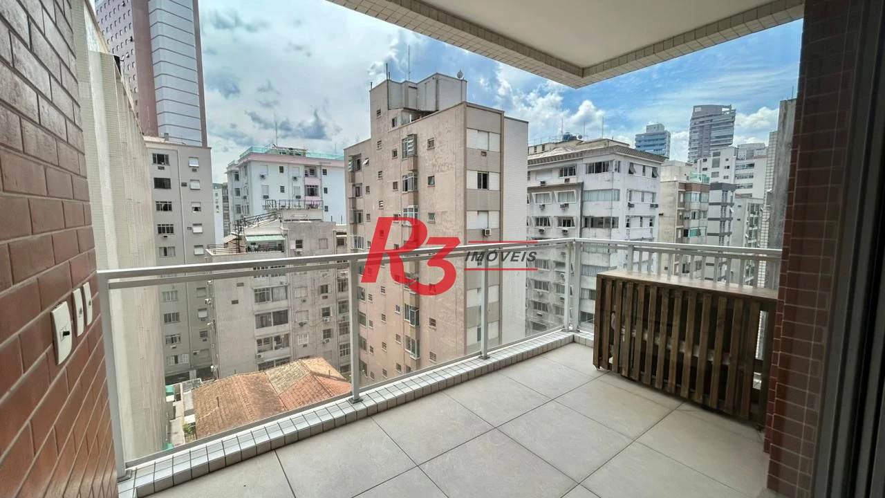 Apartamento com 1 dormitório para alugar, 45 m² por R$ 5.600,00/mês - Boqueirão - Santos/SP