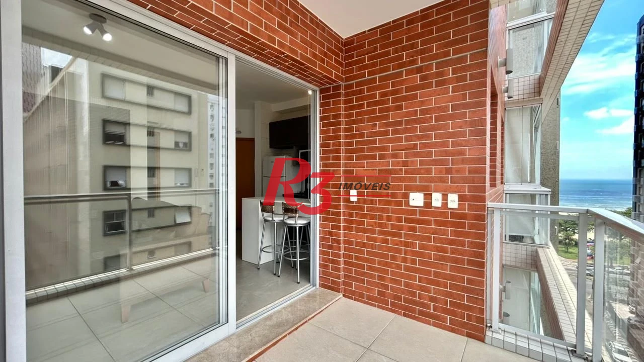 Apartamento com 1 dormitório para alugar, 45 m² por R$ 5.600,00/mês - Boqueirão - Santos/SP