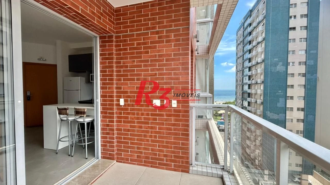 Apartamento com 1 dormitório para alugar, 45 m² por R$ 5.600,00/mês - Boqueirão - Santos/SP
