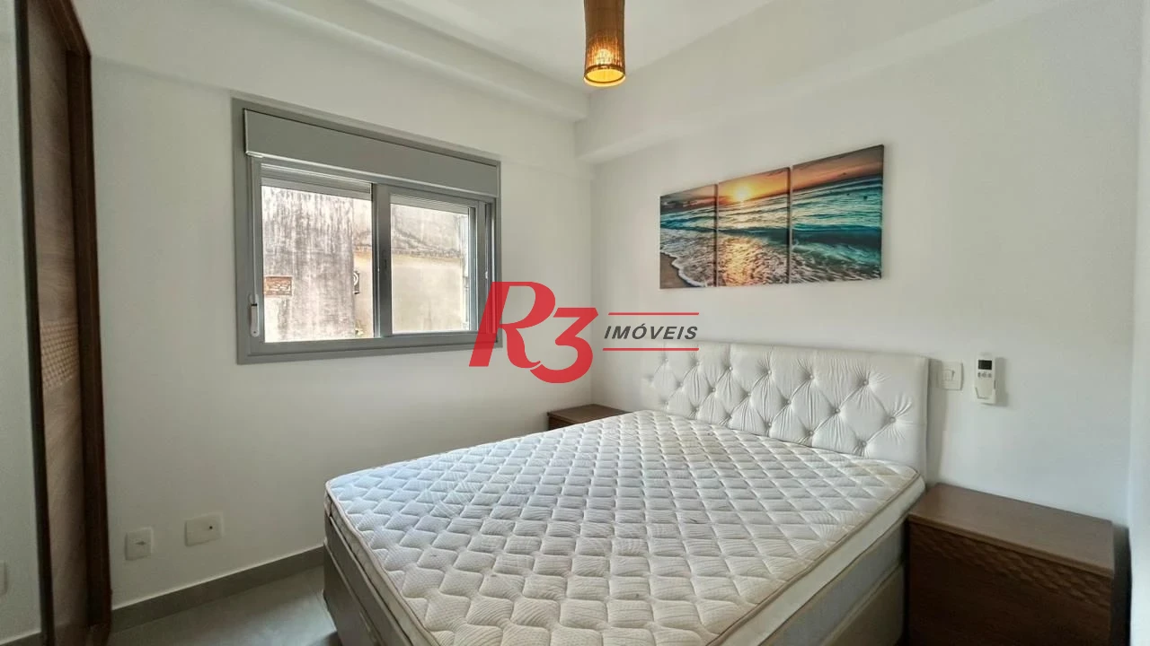 Apartamento com 1 dormitório para alugar, 45 m² por R$ 5.600,00/mês - Boqueirão - Santos/SP