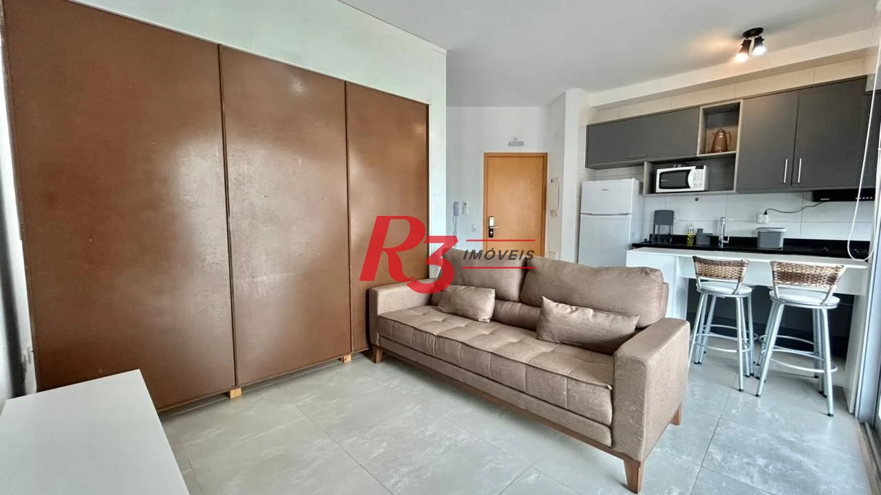Apartamento com 1 dormitório para alugar, 45 m² por R$ 5.600,00/mês - Boqueirão - Santos/SP