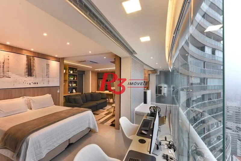 Apartamento com 1 dormitório à venda, 72 m² por R$ 2.440.000,00 - Pompéia - Santos/SP