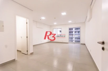 Sala para alugar, 42 m² por R$ 3.000,00/mês - Vila Matias - Santos/SP