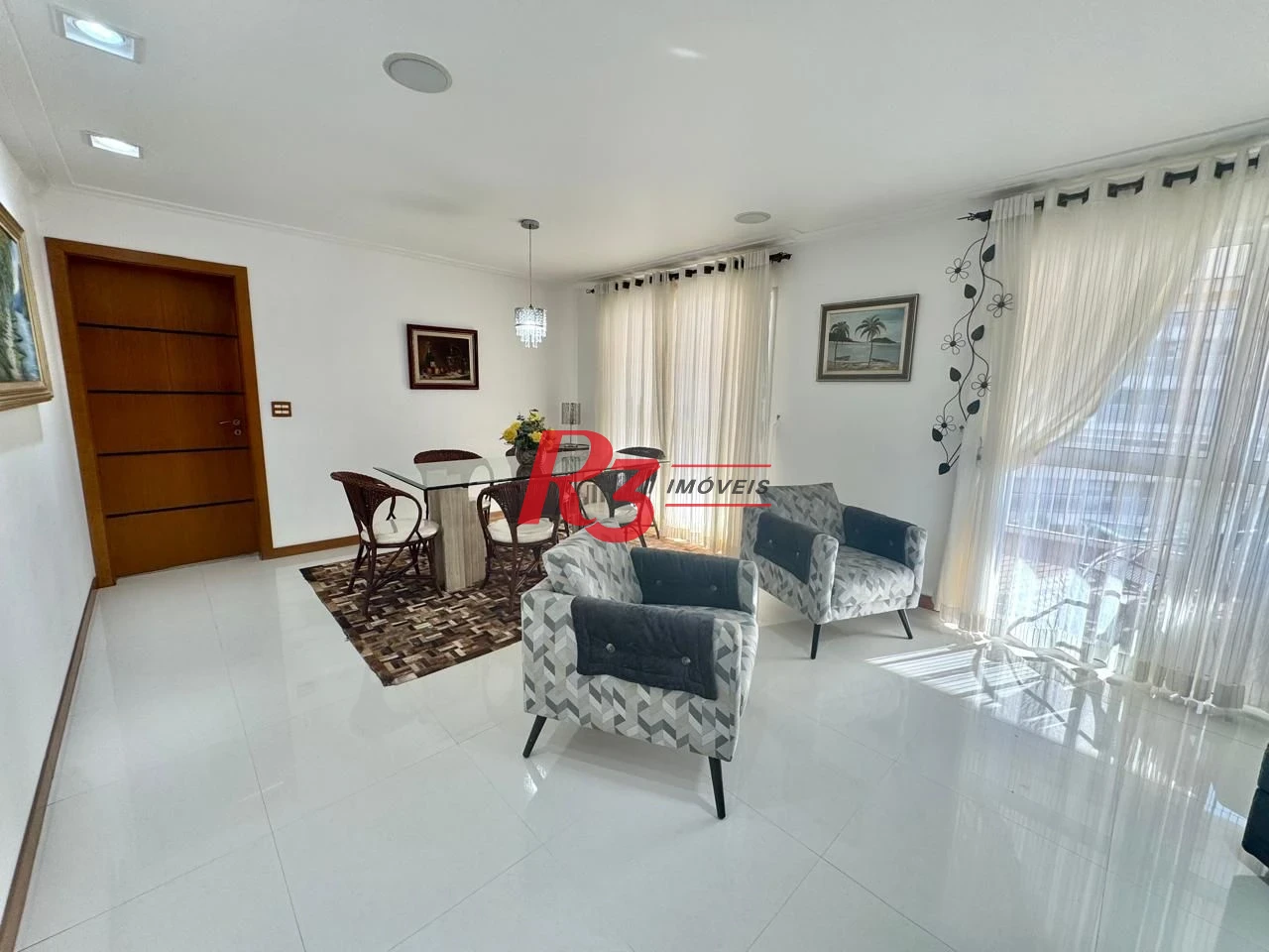Apartamento com 3 dormitórios para alugar, 160 m² por R$ 12.000,00/mês - Gonzaga - Santos/SP