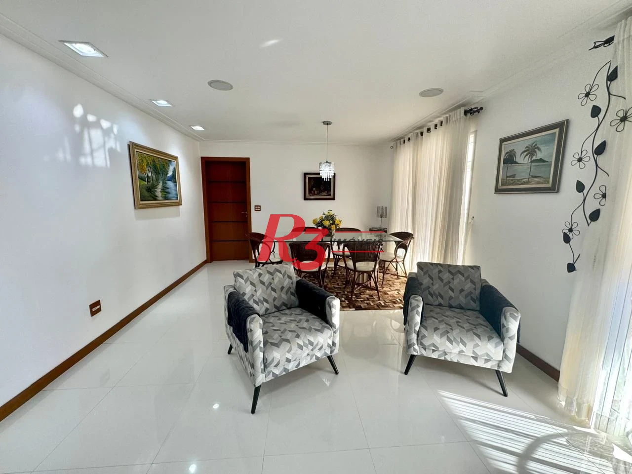 Apartamento com 3 dormitórios para alugar, 160 m² por R$ 12.000,00/mês - Gonzaga - Santos/SP