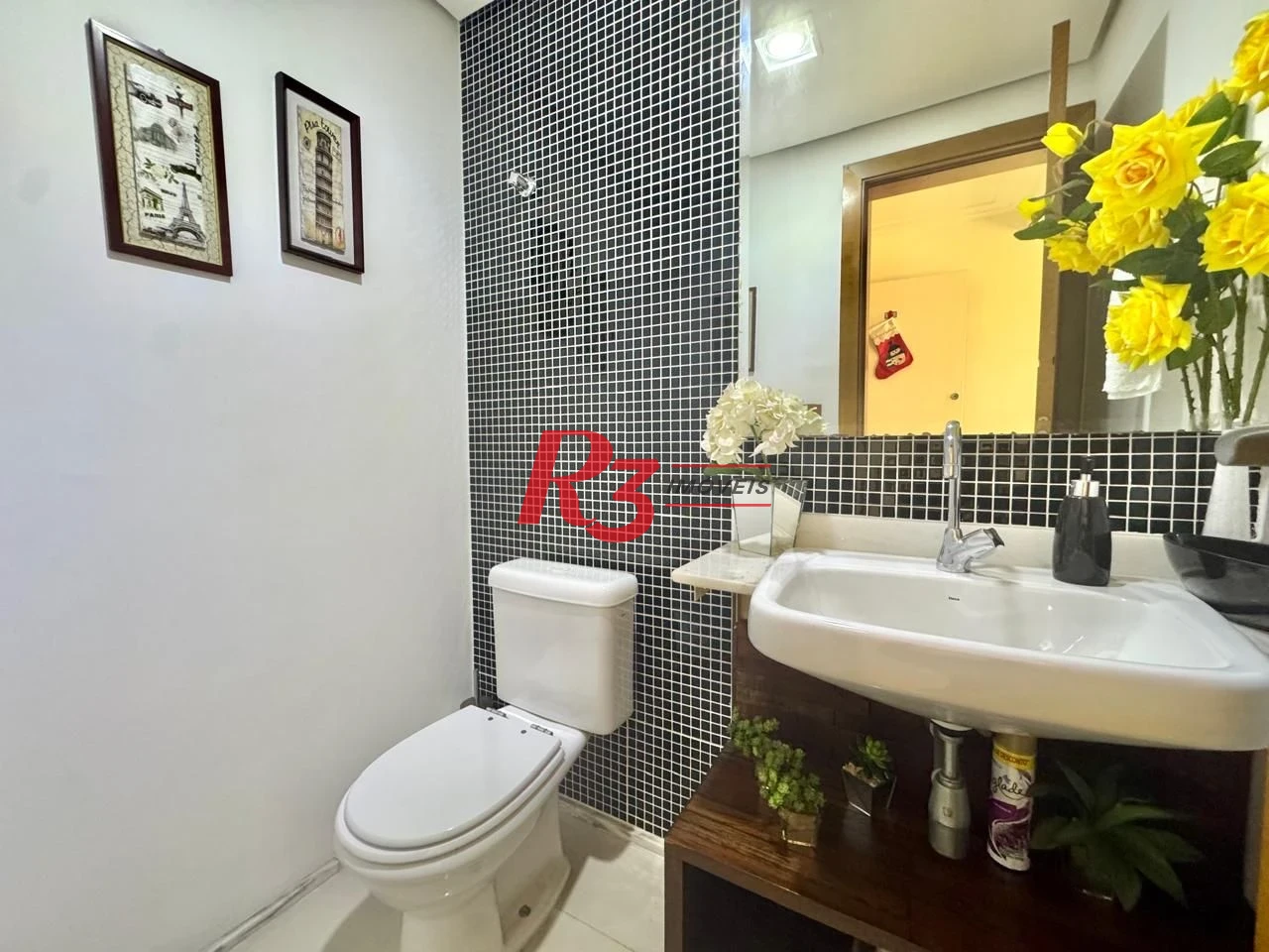 Apartamento com 3 dormitórios para alugar, 160 m² por R$ 12.000,00/mês - Gonzaga - Santos/SP