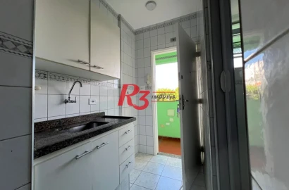 Kitnet com 1 dormitório para alugar, 32 m² por R$ 3.000,00/mês - Ponta da Praia - Santos/SP