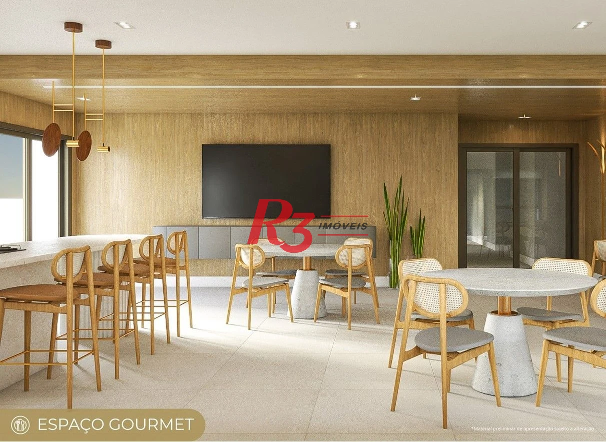 Apartamento com 1 dormitório à venda, 49 m² por R$ 636.000,00 - Marapé - Santos/SP