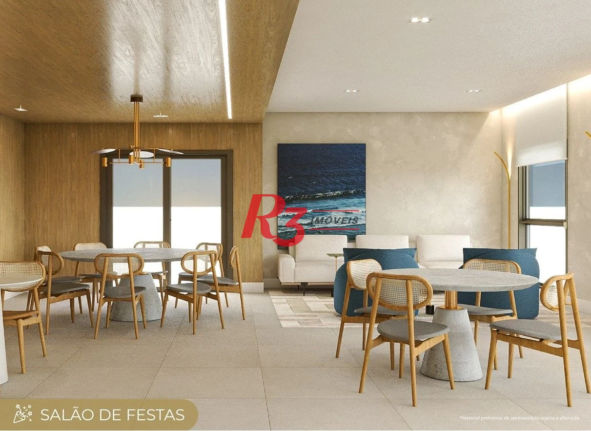 Apartamento com 1 dormitório à venda, 49 m² por R$ 636.000,00 - Marapé - Santos/SP