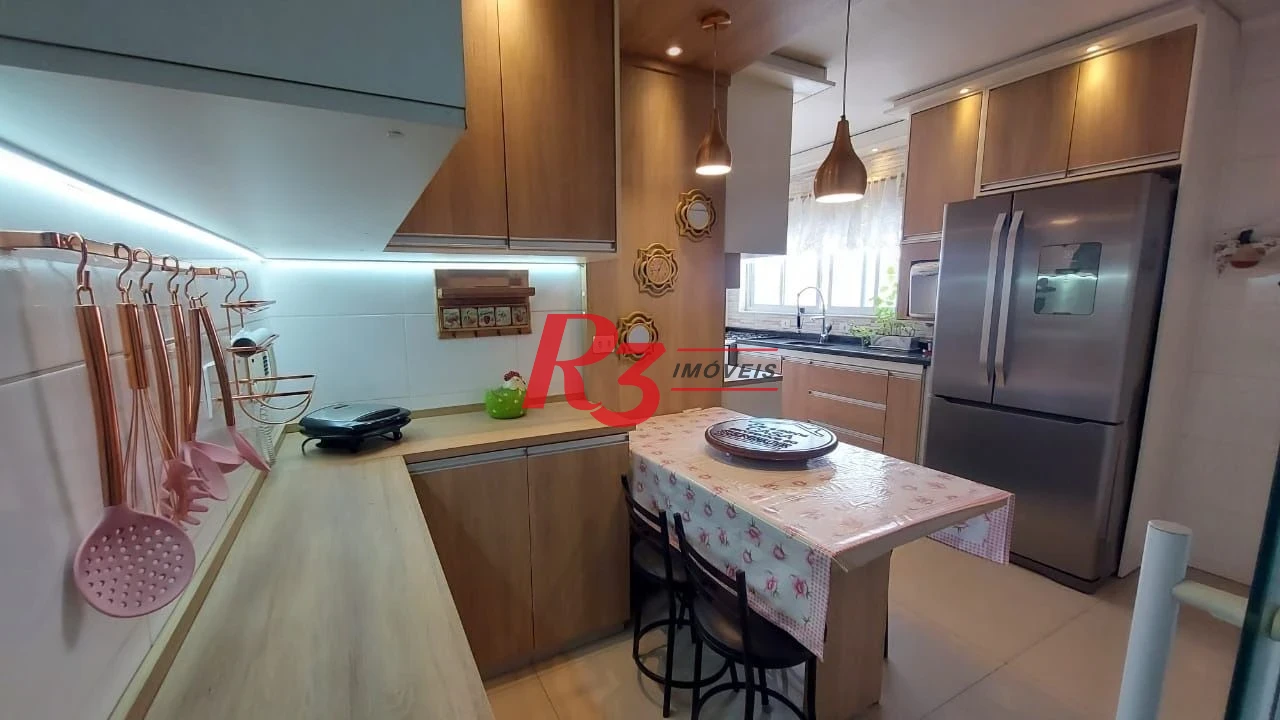 Apartamento com 3 dormitórios à venda, 112 m² por R$ 690.000,00 - Vila Belmiro - Santos/SP