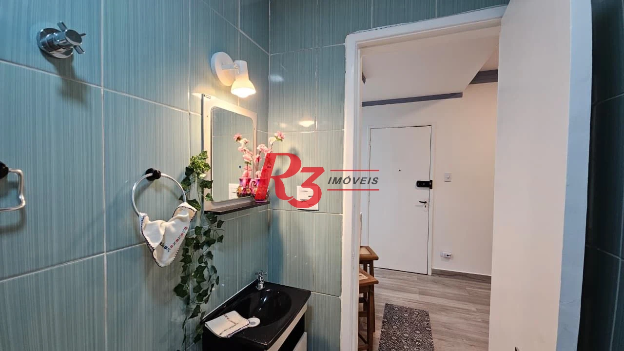 Studio à venda, 33 m² por R$ 350.000,00 - Aparecida - Santos/SP