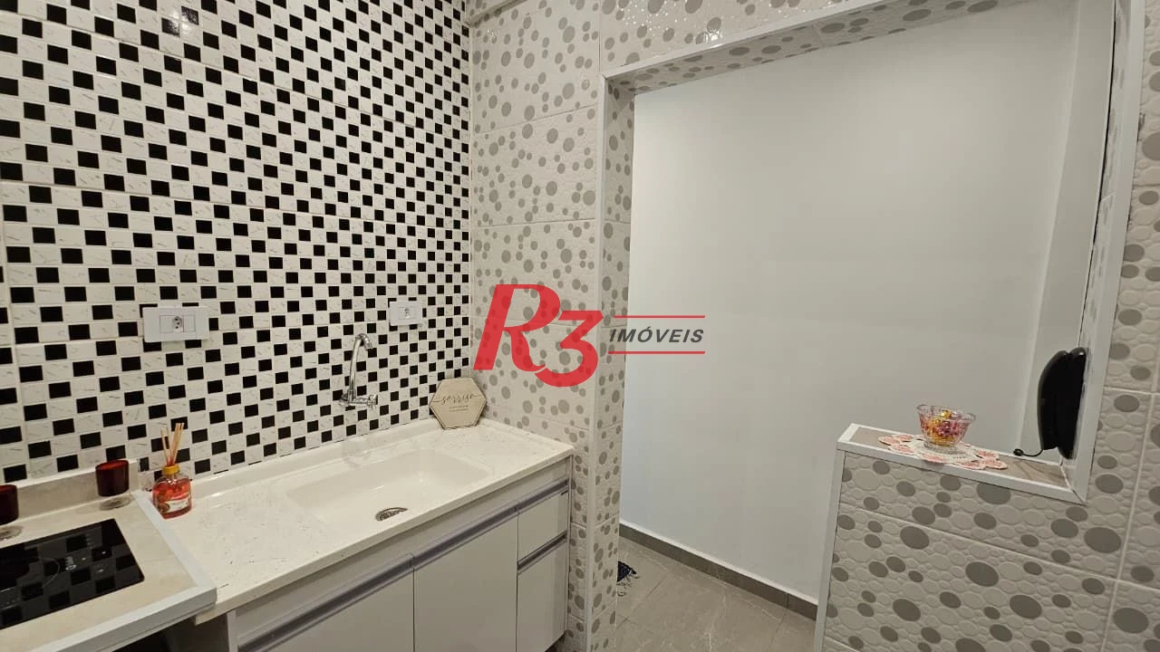 Apartamento com 1 dormitório à venda, 47 m² por R$ 390.000,00 - Gonzaga - Santos/SP