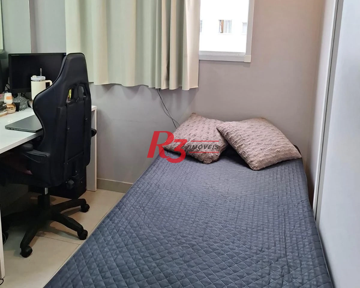 Apartamento com 2 dormitórios à venda, 45 m² por R$ 352.000,00 - Castelo - Santos/SP