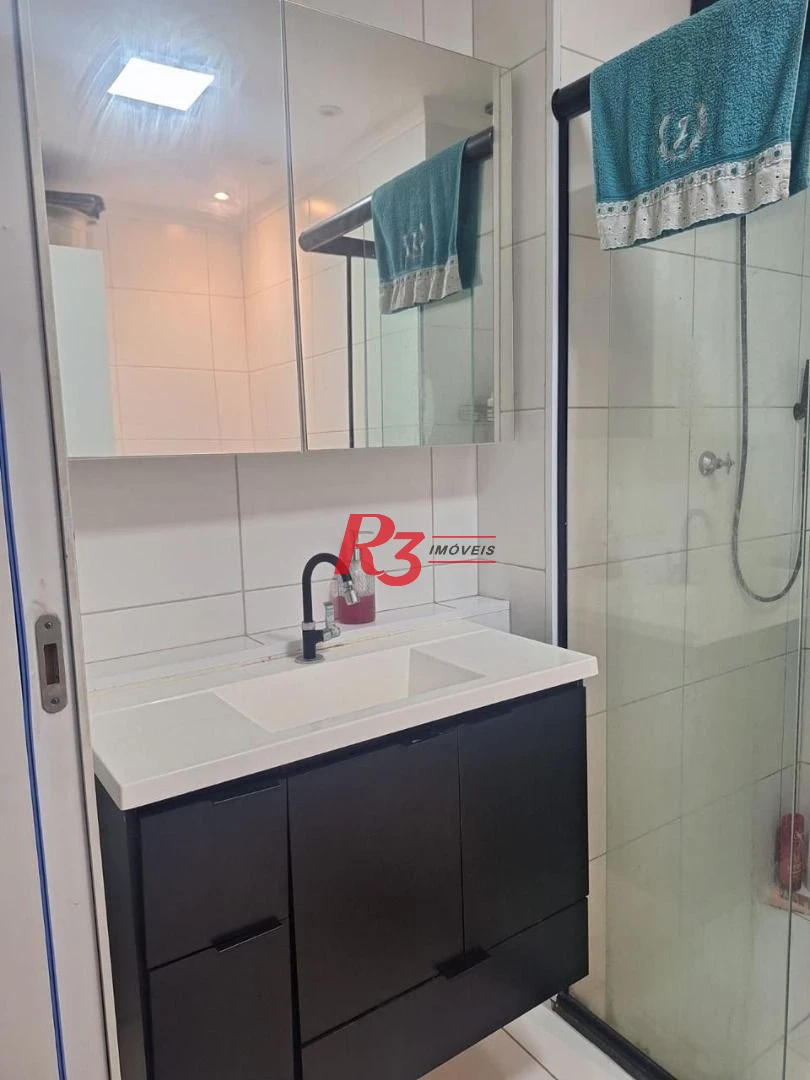 Apartamento com 2 dormitórios à venda, 45 m² por R$ 352.000,00 - Castelo - Santos/SP