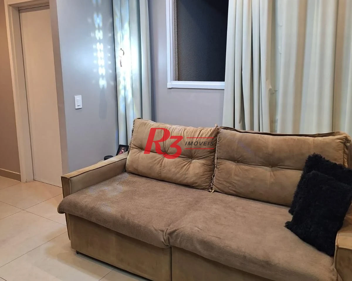 Apartamento com 2 dormitórios à venda, 45 m² por R$ 352.000,00 - Castelo - Santos/SP