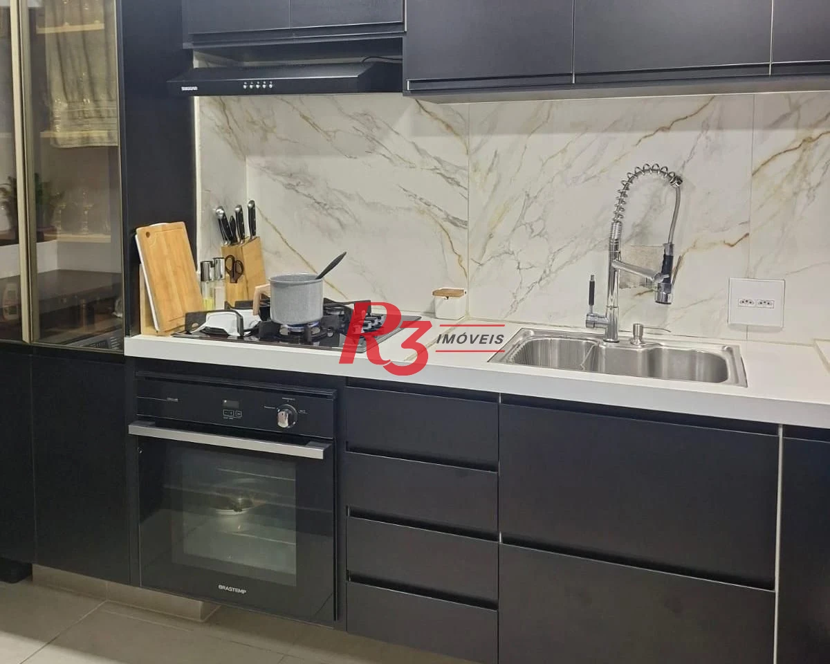 Apartamento com 2 dormitórios à venda, 45 m² por R$ 352.000,00 - Castelo - Santos/SP