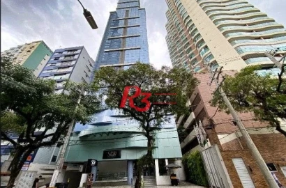 Flat com 1 dormitório à venda, 25 m² por R$ 410.000,00 - Gonzaga - Santos/SP