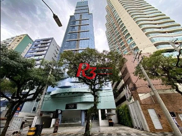 Flat com 1 dormitório à venda, 25 m² por R$ 410.000,00 - Gonzaga - Santos/SP