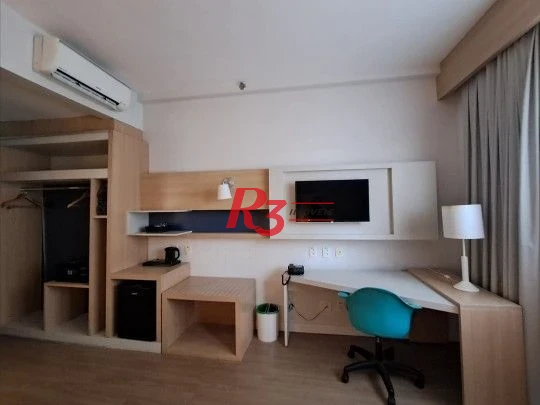 Flat com 1 dormitório à venda, 25 m² por R$ 410.000,00 - Gonzaga - Santos/SP