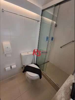 Flat com 1 dormitório à venda, 25 m² por R$ 410.000,00 - Gonzaga - Santos/SP