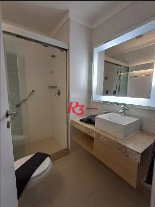 Flat com 1 dormitório à venda, 25 m² por R$ 410.000,00 - Gonzaga - Santos/SP