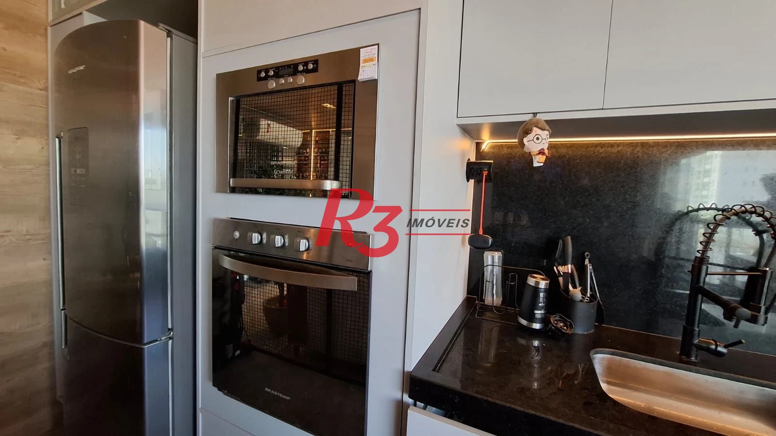 Apartamento com 1 dormitório à venda, 54 m² por R$ 900.000,00 - Boqueirão - Santos/SP