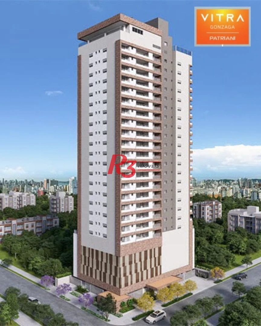 Apartamento com 3 dormitórios à venda, 127 m² por R$ 2.450.000,00 - Gonzaga - Santos/SP
