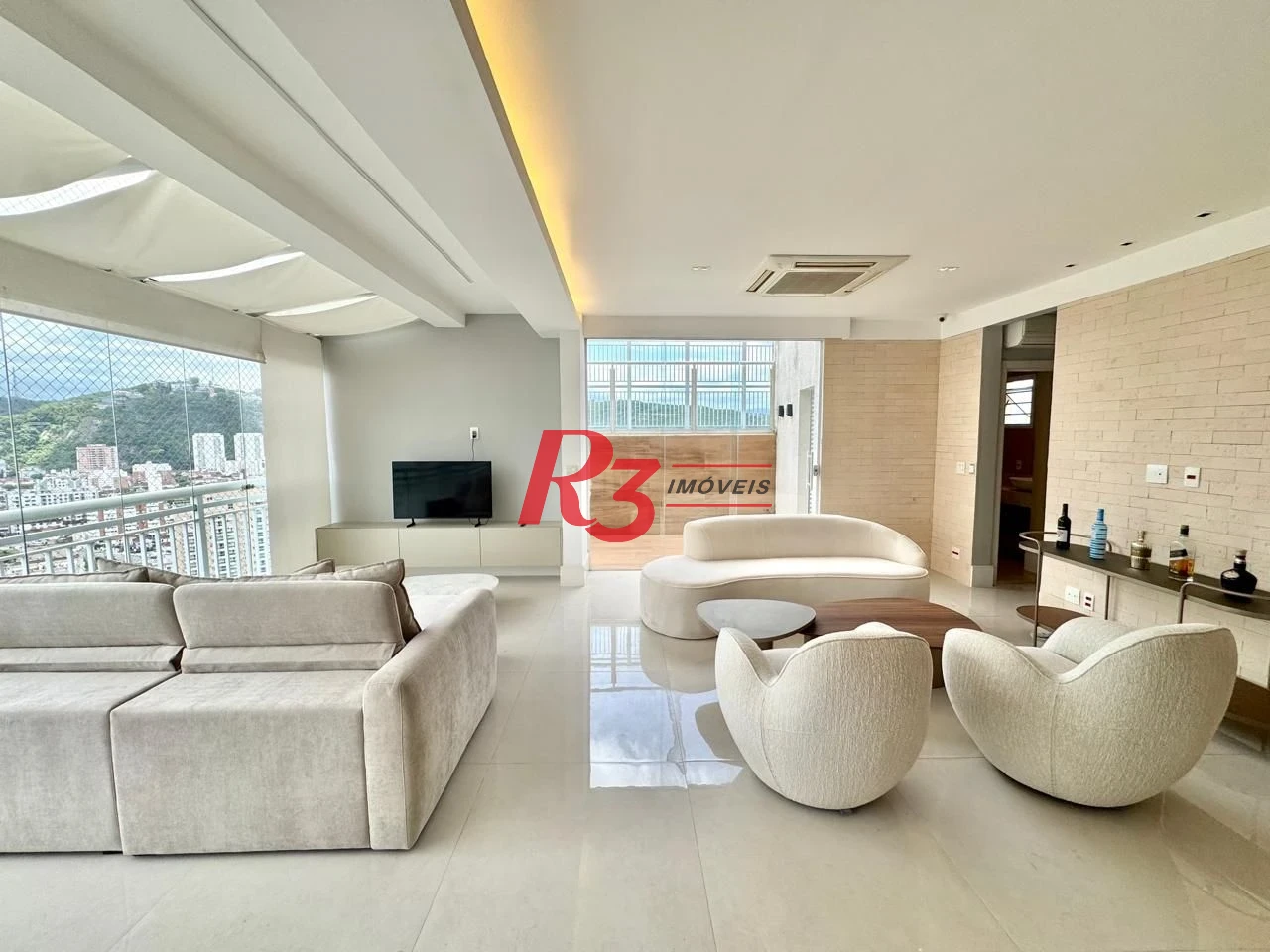 Cobertura com 5 dormitórios à venda, 265 m² por R$ 3.750.000,00 - Gonzaga - Santos/SP