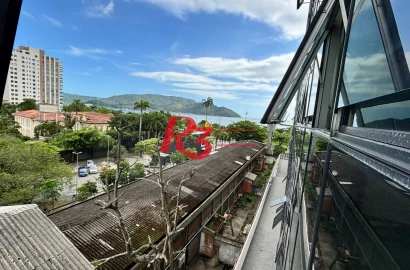 Apartamento com 1 dormitório para alugar, 62 m² por R$ 4.500,00/mês - Aparecida - Santos/SP