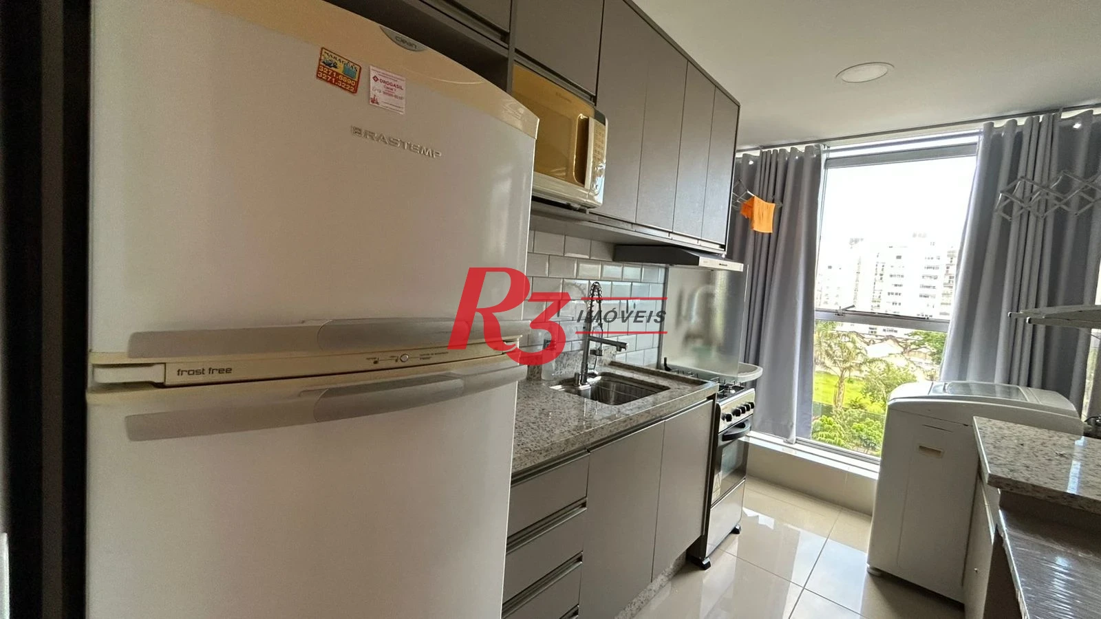 Apartamento com 1 dormitório para alugar, 62 m² por R$ 4.500,00/mês - Aparecida - Santos/SP