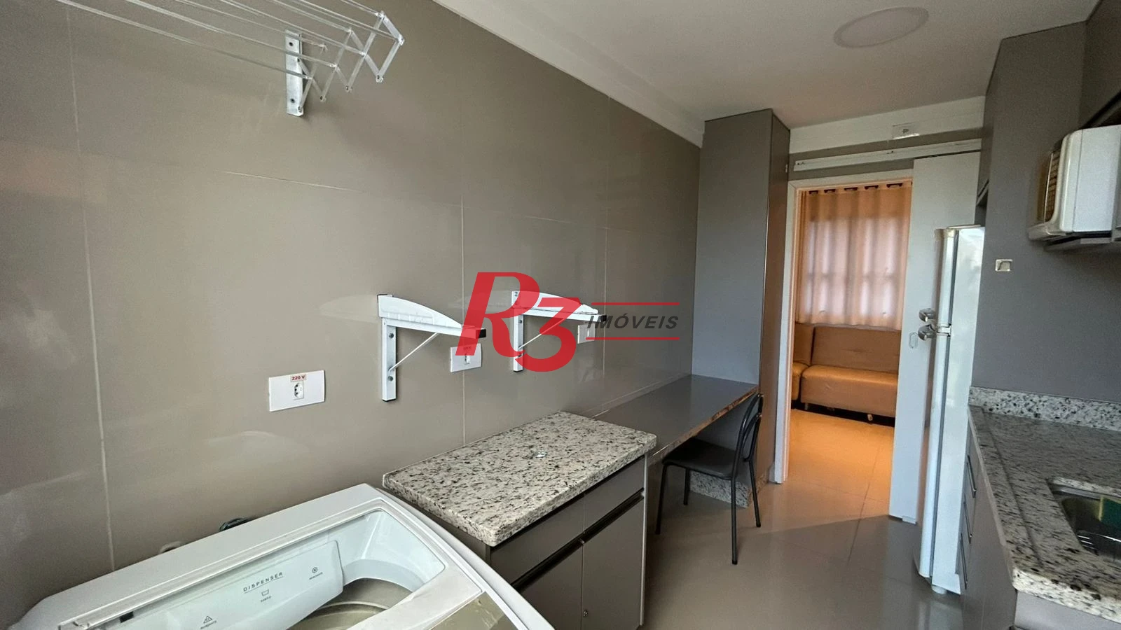 Apartamento com 1 dormitório para alugar, 62 m² por R$ 4.500,00/mês - Aparecida - Santos/SP